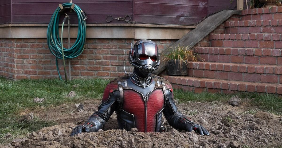 Paul Rudd as Ant-Man in the 2015 Marvel film