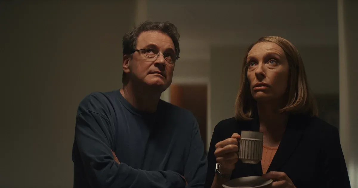 Colin Firth and Toni Collette in The Staircase (2022)