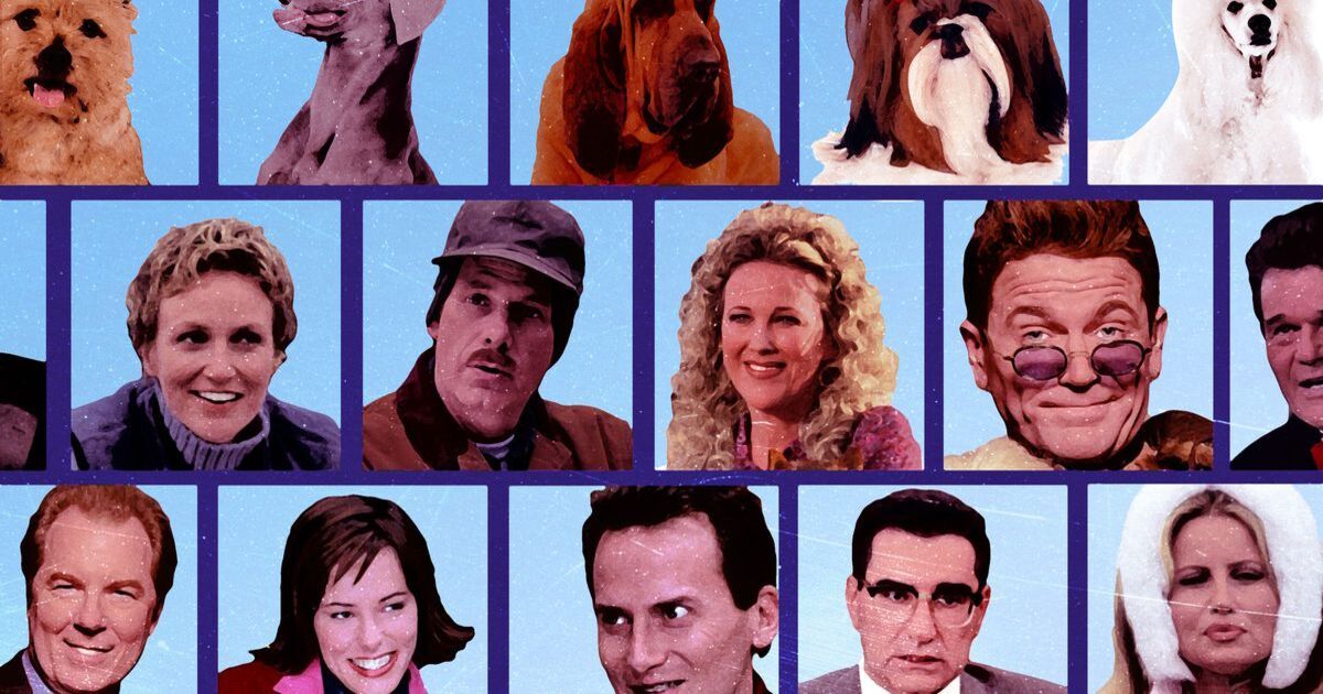 The cast and dogs of Best in Show