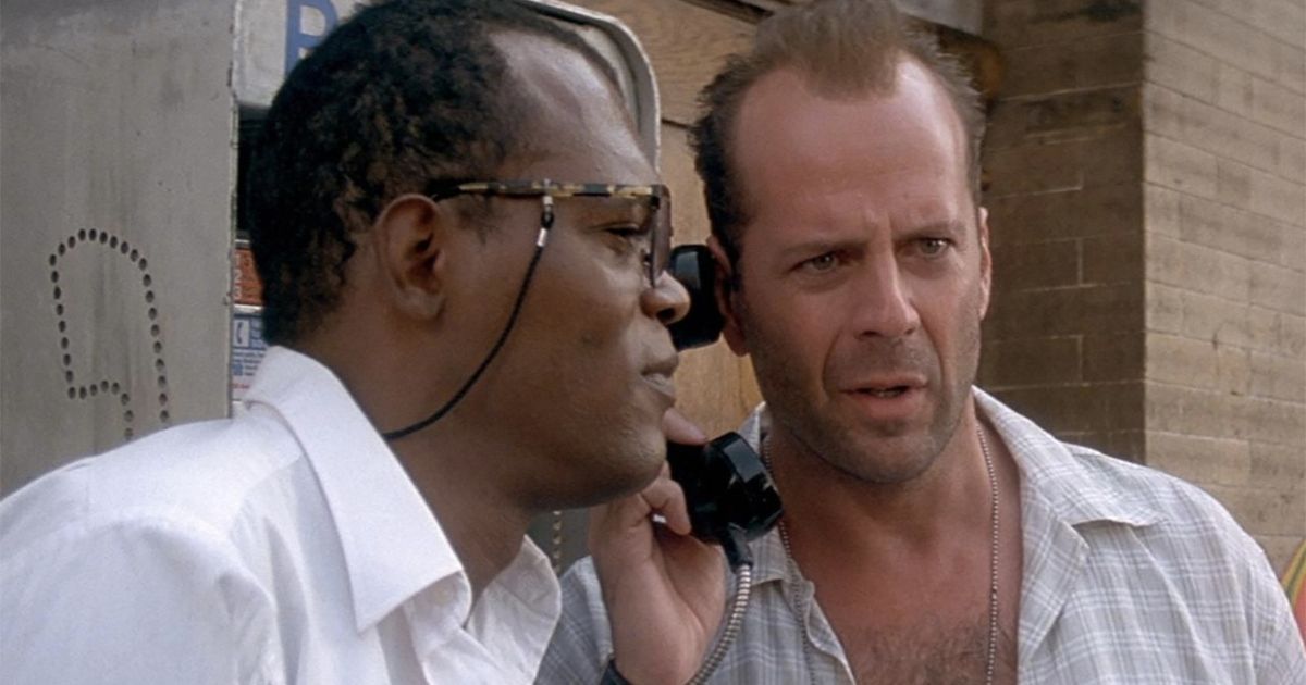 Samuel L Jackson and Bruce Willis in Die Hard with a Vengeance