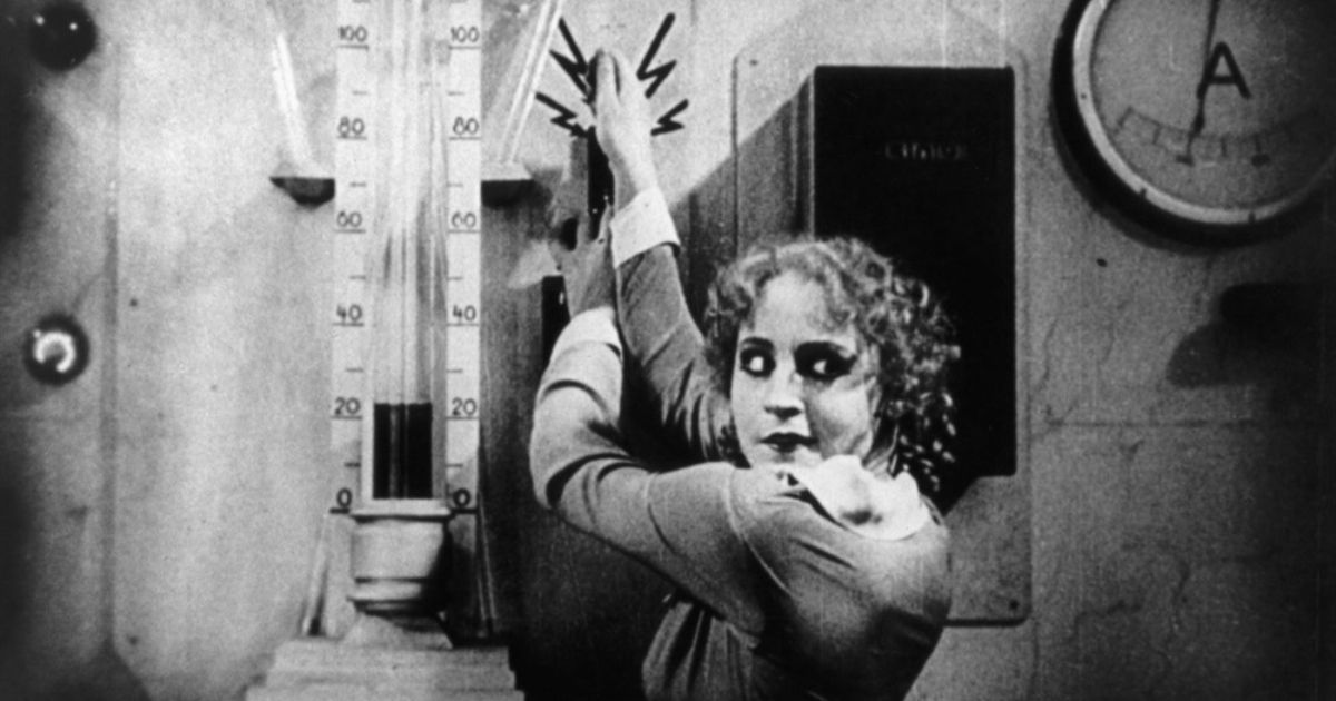 A scene from the silent film Metropolis 