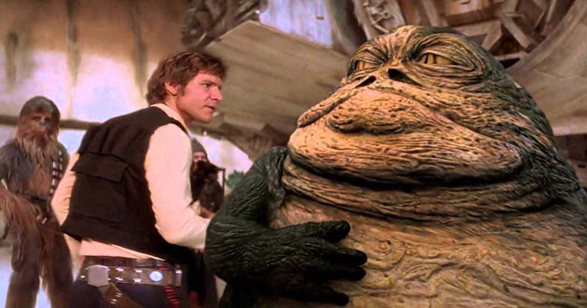 Han Solo and Jabba the Hutt in A New Hope