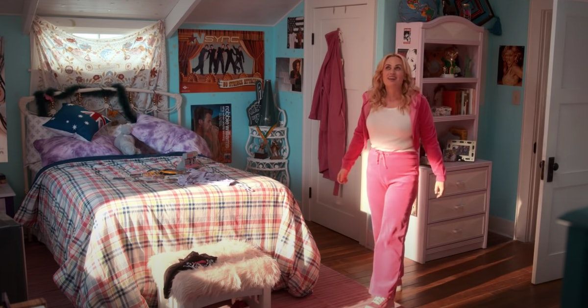 Rebel Wilson in her bedroom in Senior Year