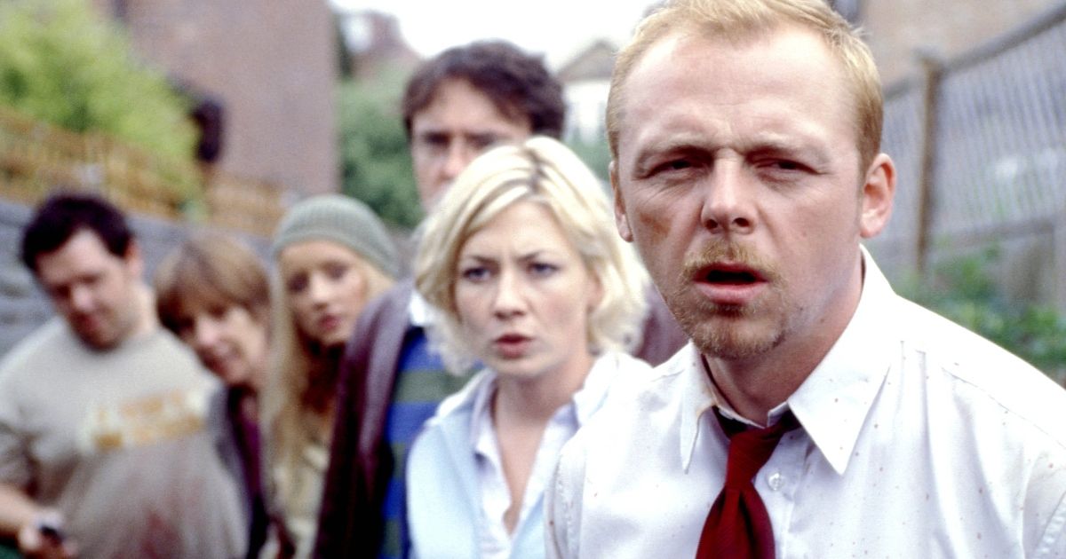 The cast of Shaun of the Dead