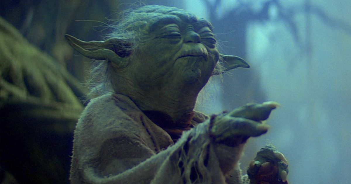 Yoda lifting the X-wing in Star Wars: The Empire Strikes Back