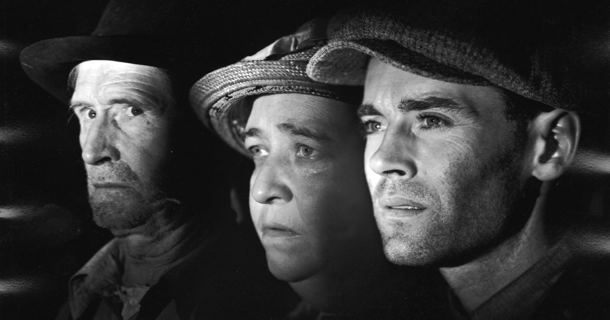 Henry Fonda, Jane Darwell, and John Carradine in The Grapes of Wrath