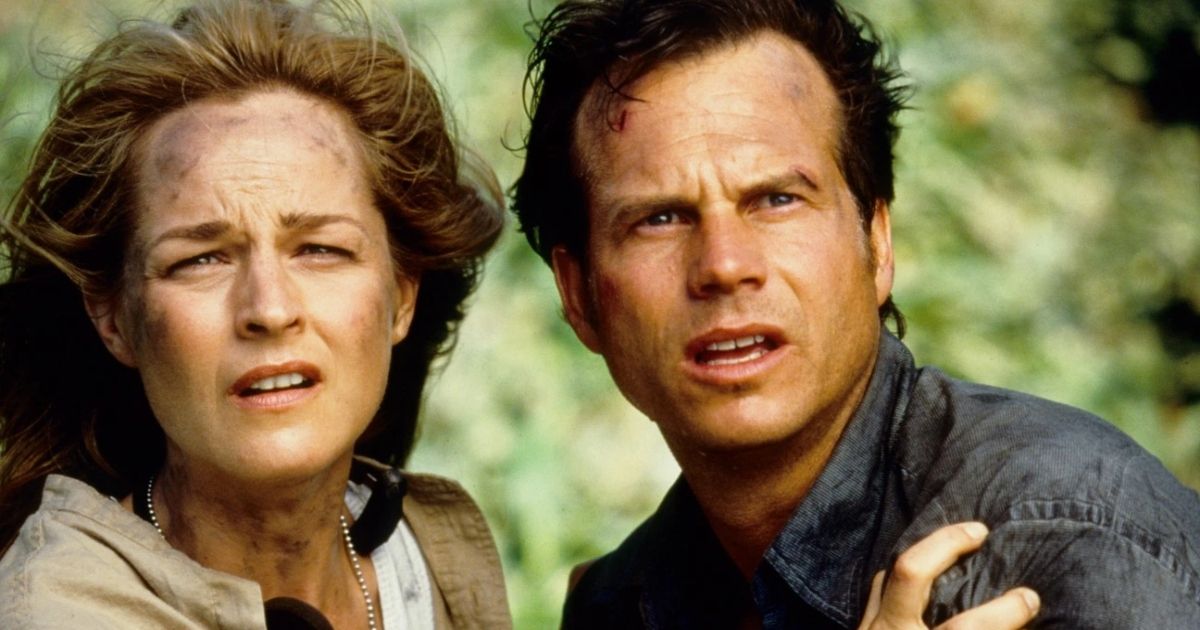 Helen Hunt and Bill Paxton in Twister