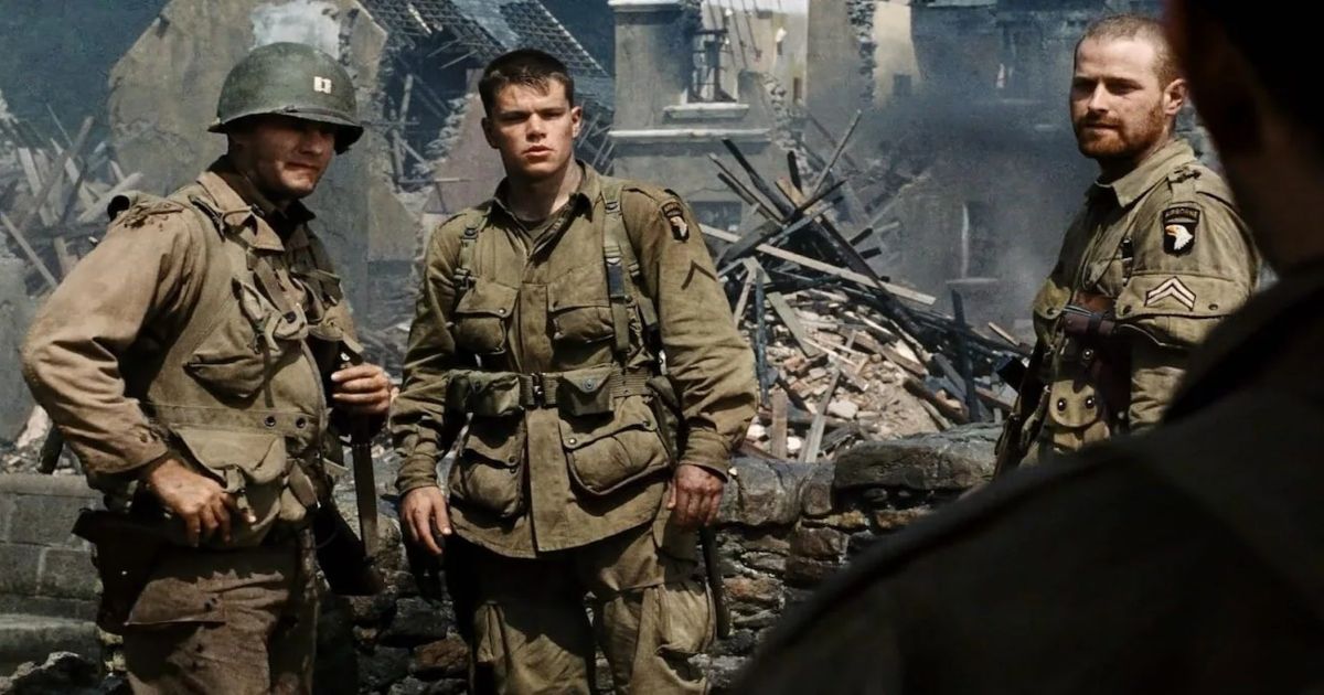 A scene from Saving Private Ryan