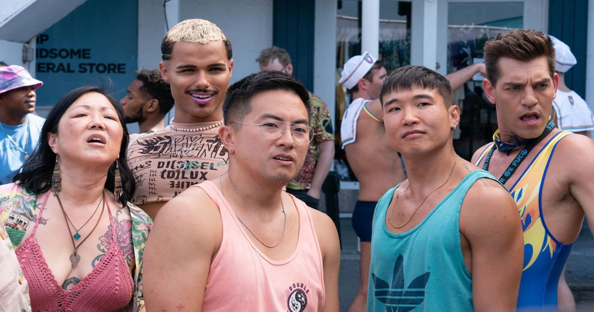 Bowen Yang and the cast of Fire Island
