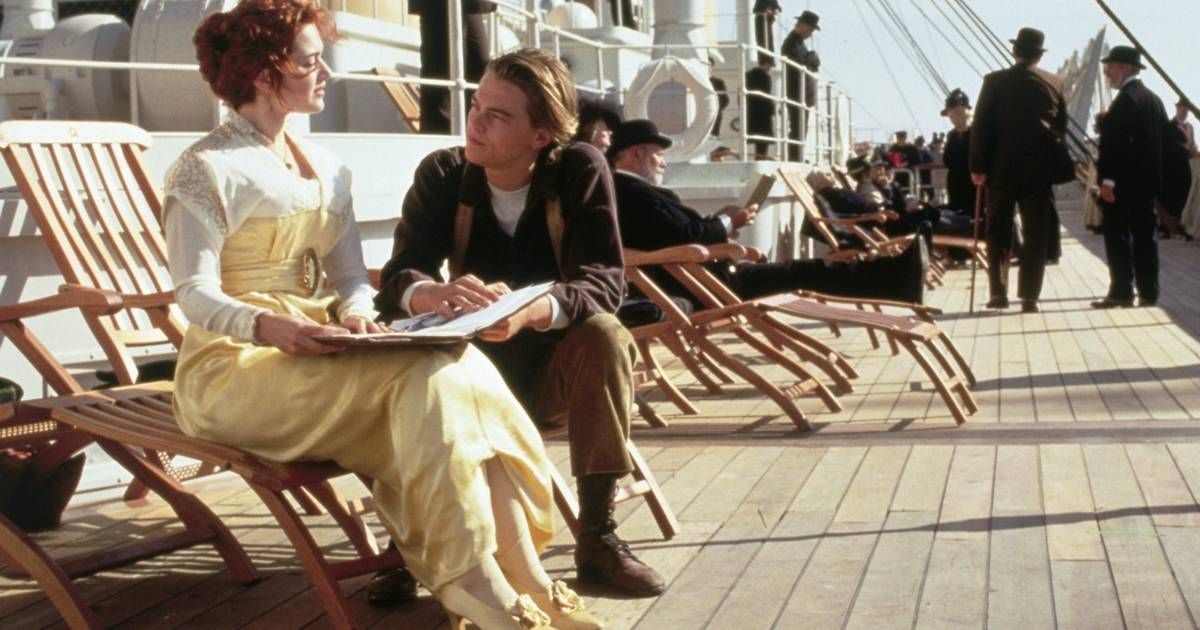 Leonardo DiCaprio and Kate Winslet in Titanic