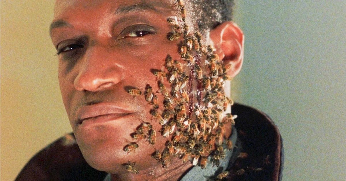 Tony Todd is covered in bees in Candyman