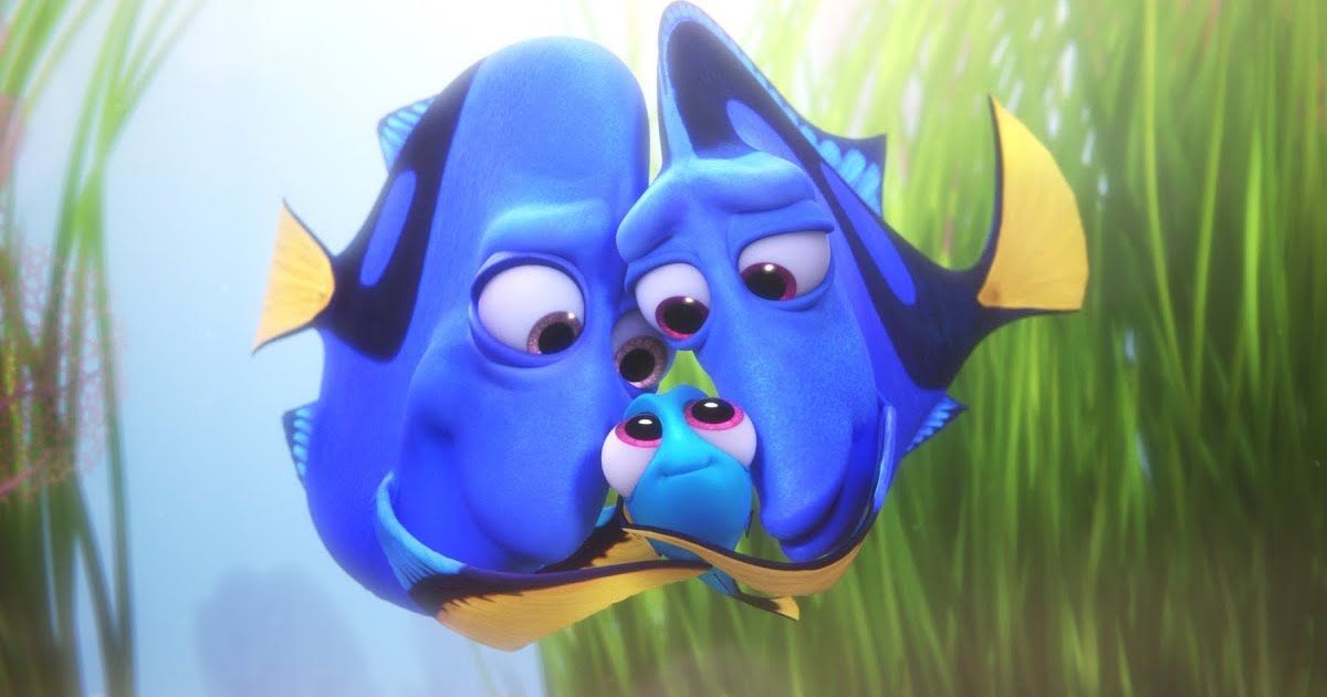Finding Dory Young Dory and Parents