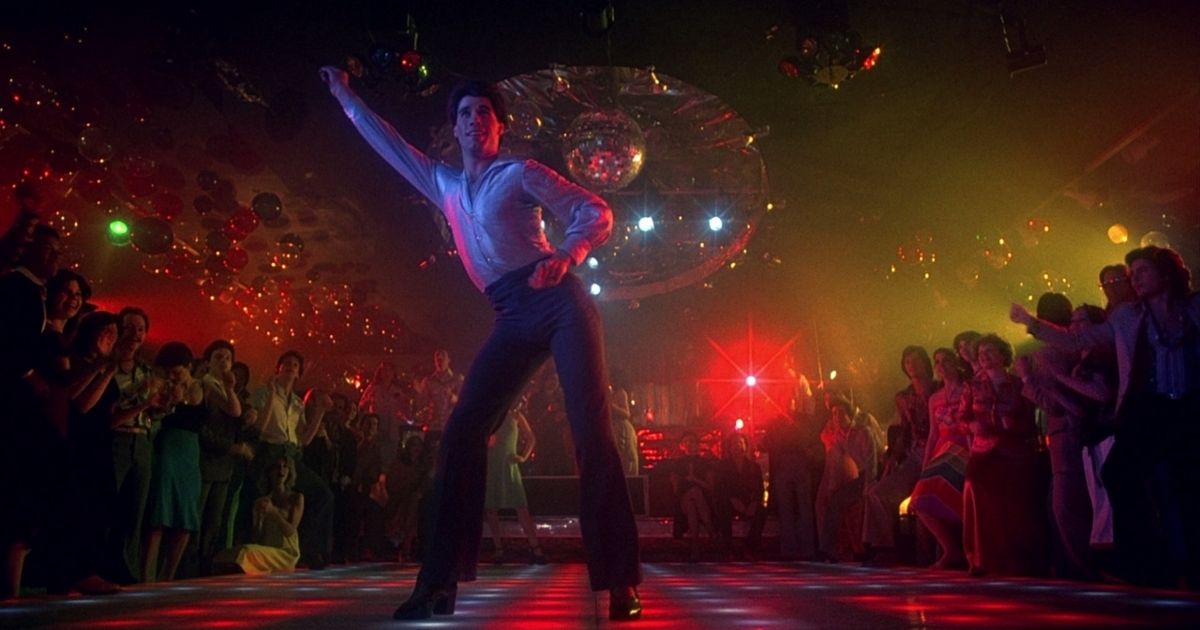 John Travolta as Tony in Saturday Night Fever.