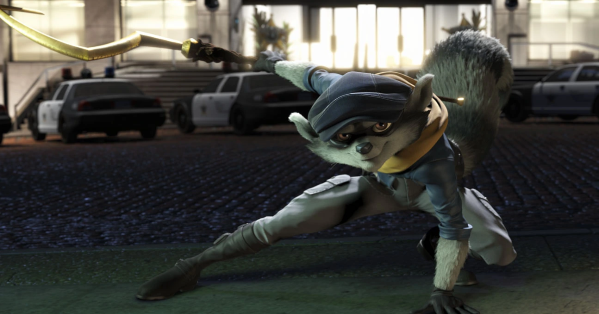 Sly Cooper strikes a pose