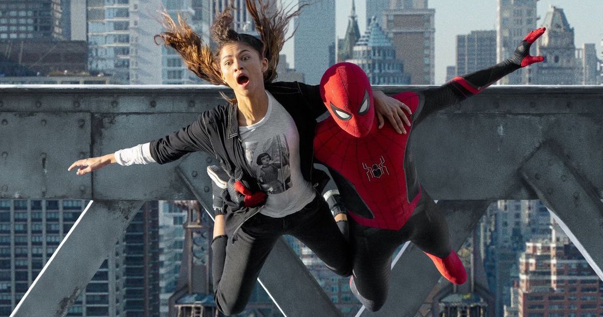 Spider-Man: Far From Home Zendaya as MJ and Tom Holland as Spider-Man
