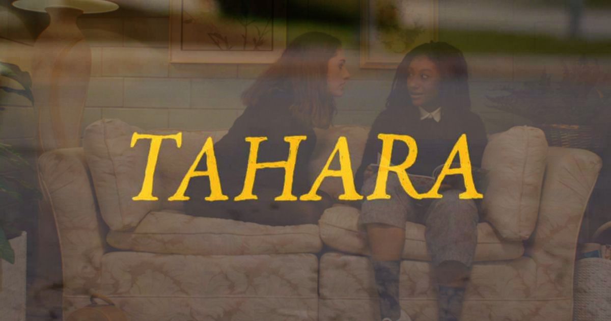 Tahara stars Rachel Sennott and Madeline Grey DeFreece on a couch
