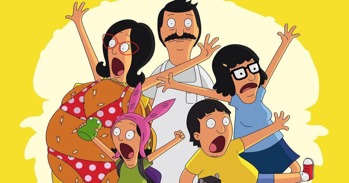 The Bob's Burgers Movie poster with the Belcher family