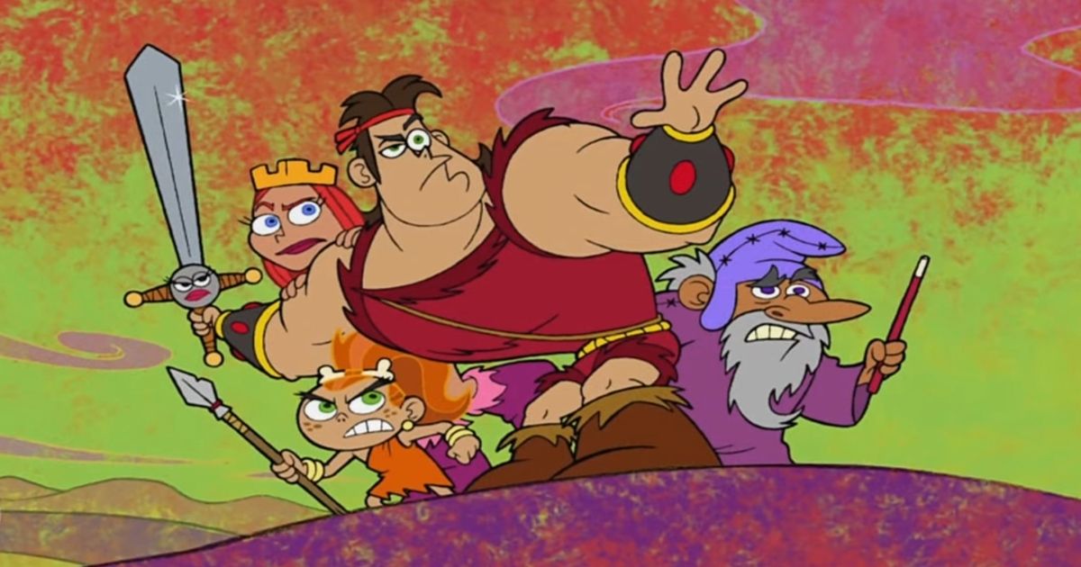 The cast of Dave the Barbarian