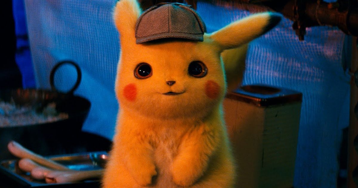 Detective Pikachu being cute