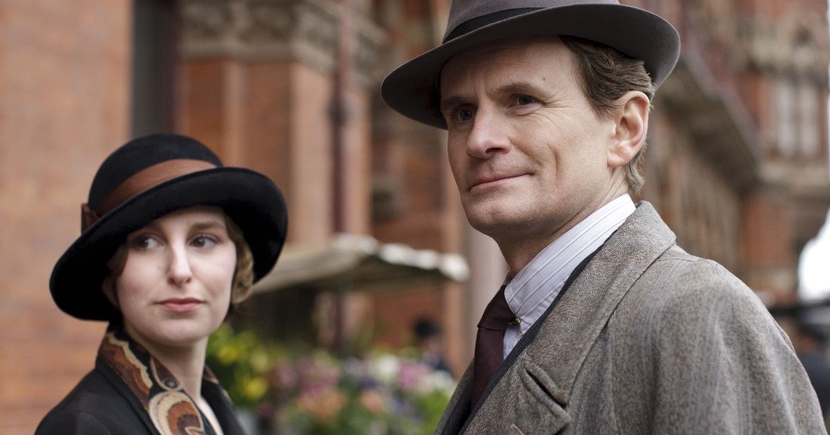 Michael Gregson and Edith Pelham in Downton Abbey