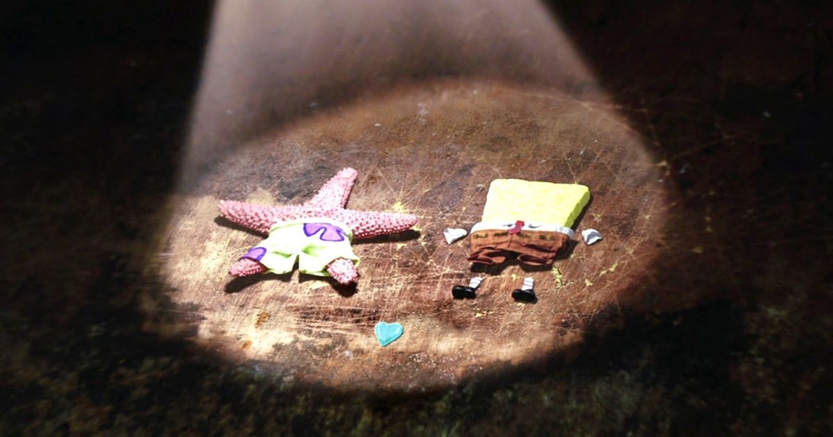 SpongeBob and Patrick Dried up in The SpongeBob SquarePants Movie