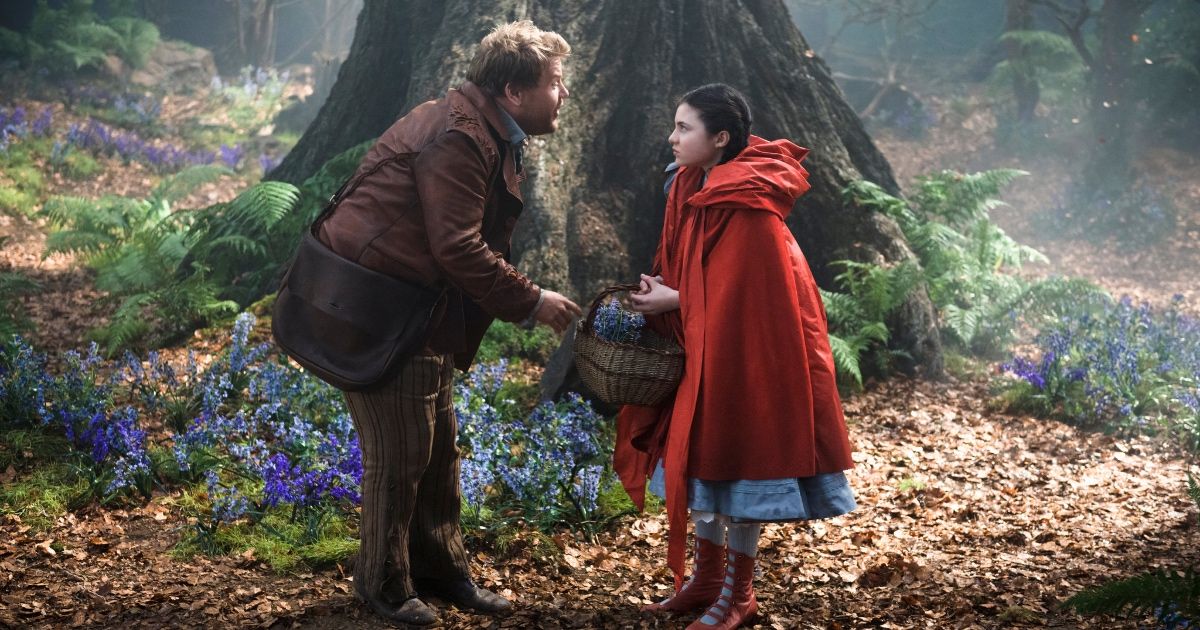 James Corden and Lilla Crawford in Into the Woods.