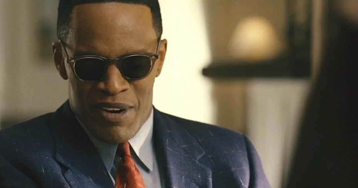 Jamie Foxx as Ray Charles Robinson in Ray (2004)