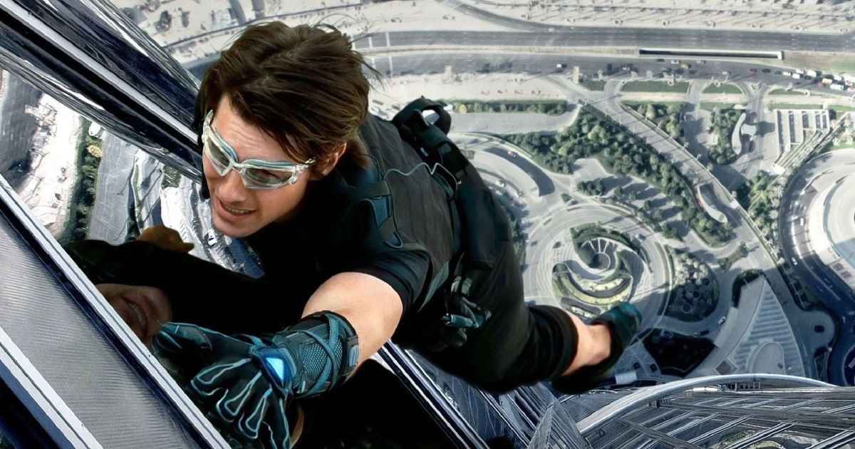 Tom Cruise in Mission Impossible Ghost Protocol