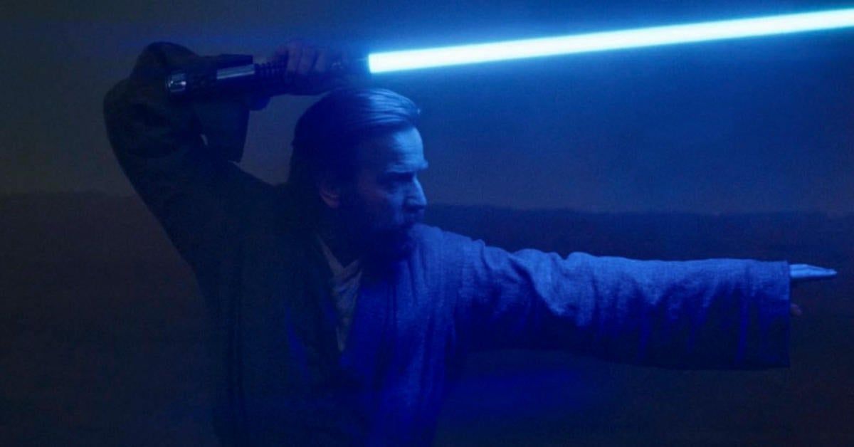 Obi-Wan Kenobi prepares to fight against Darth Vader