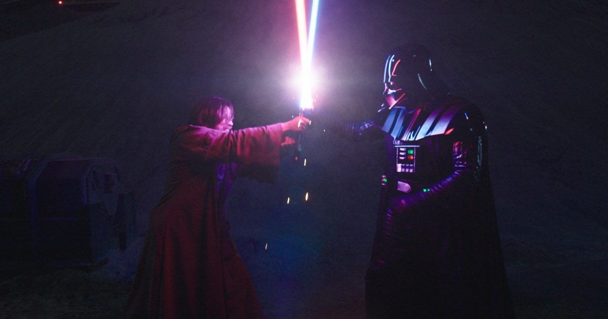 Obi-Wan Kenobi vs Darth Vader in the season finale lightsaber battle