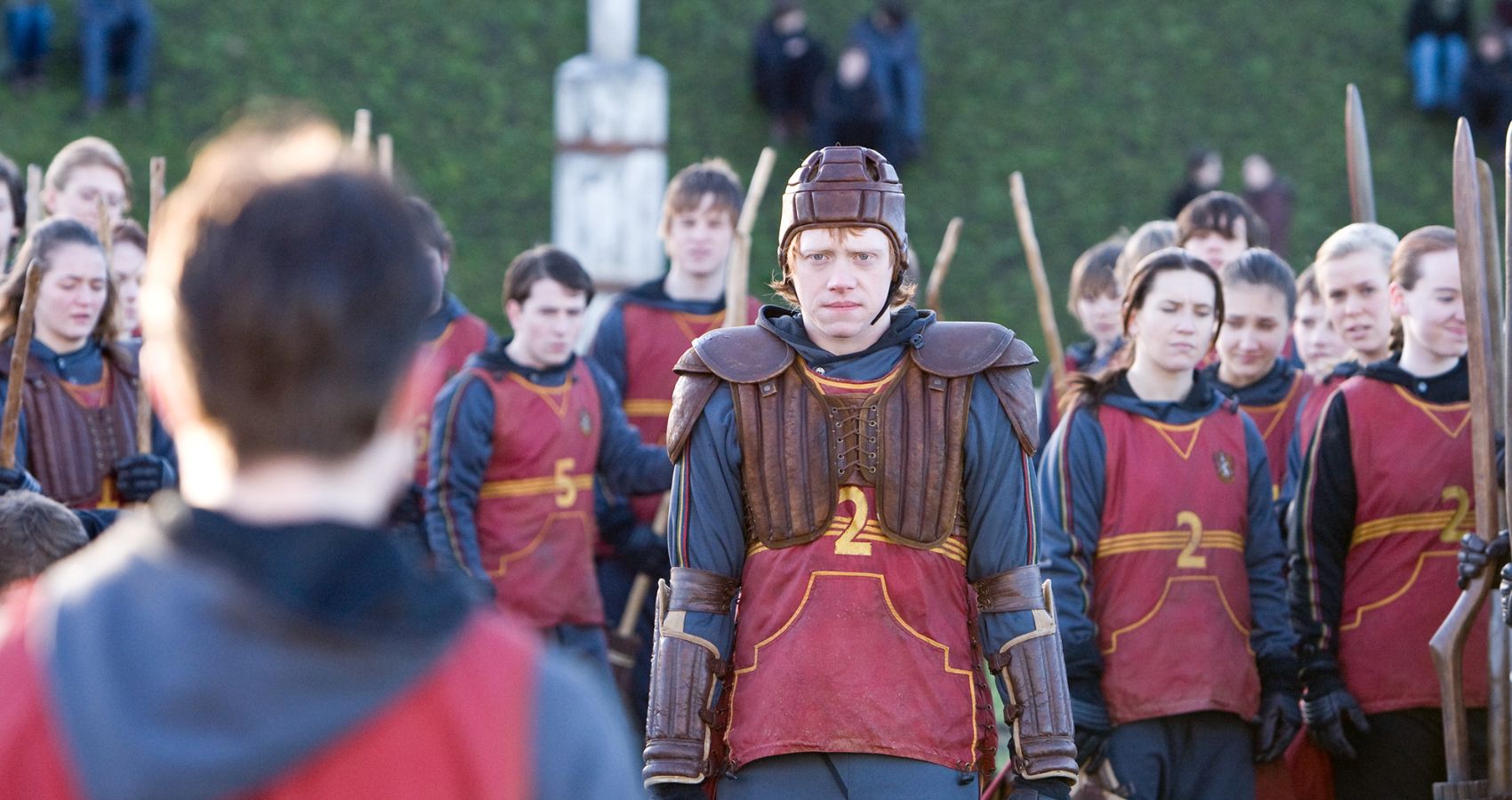 Ron Playing Quidditch in Harry Potter