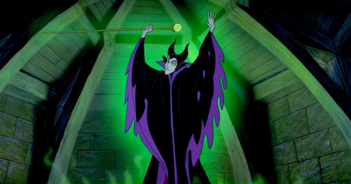 Maleficent in a scene from Sleeping Beauty