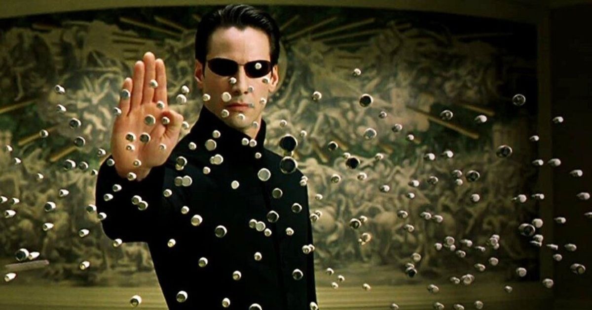 Keanu Reeves em Matrix Reloaded