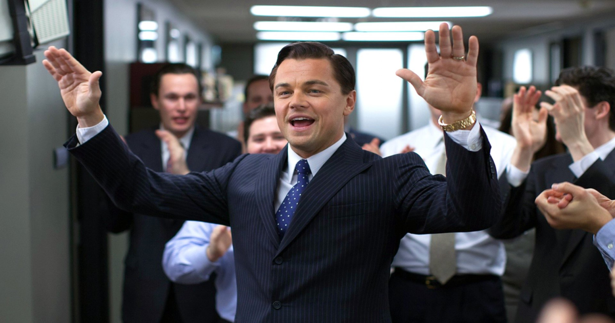 Leonardo DiCaprio in Martin Scorsese's The Wolf of Wall Street 