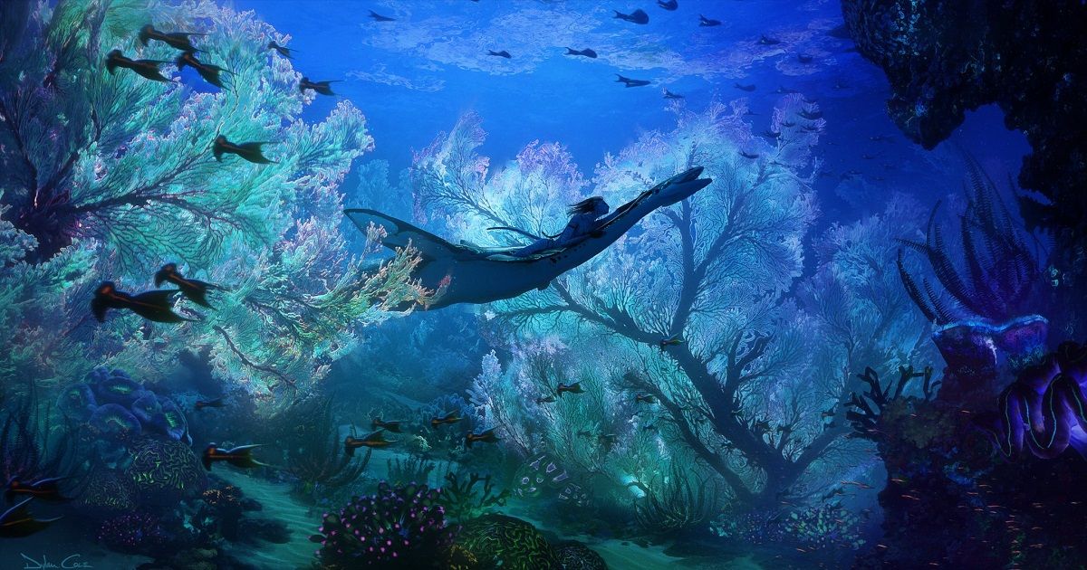 Underwater scene in Avatar: The Way of Water (2022)