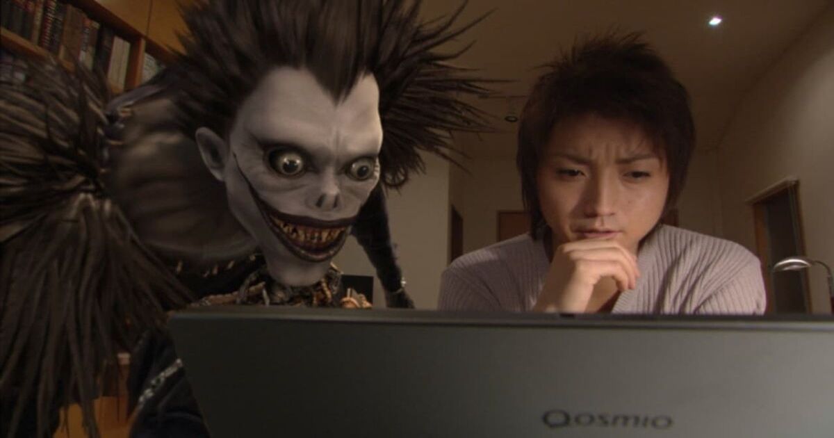 Light and Ryuk in Death Note