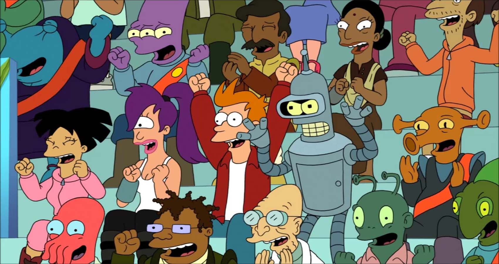 The main characters of "Futurama"