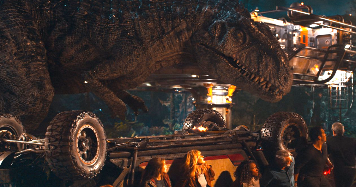 Jurassic World Dominion Prologue Shows a T. Rex Storm a Drive-In Theater