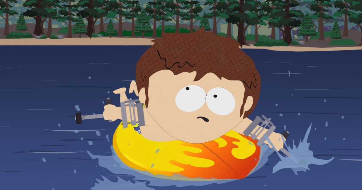 Jimmy nada no episódio Crippled Summer de South Park