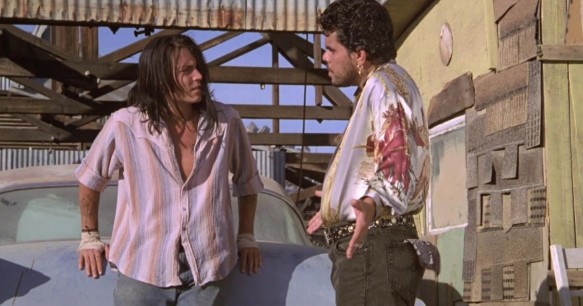 Johnny Depp and Luis Guzman in The Brave