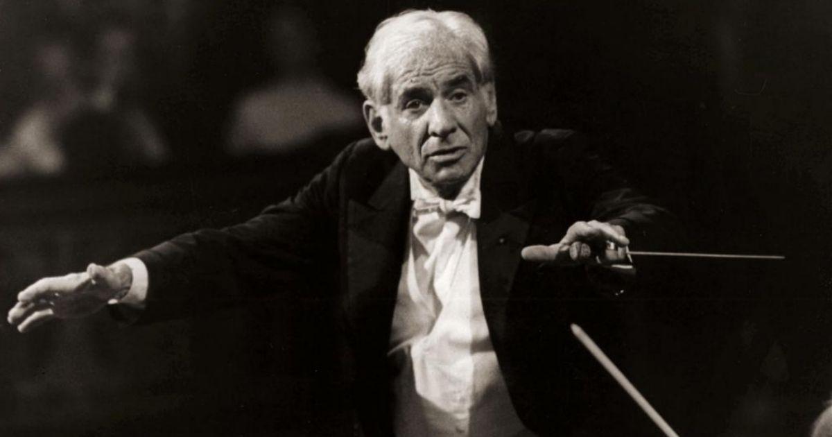 Leonard Bernstein conducting