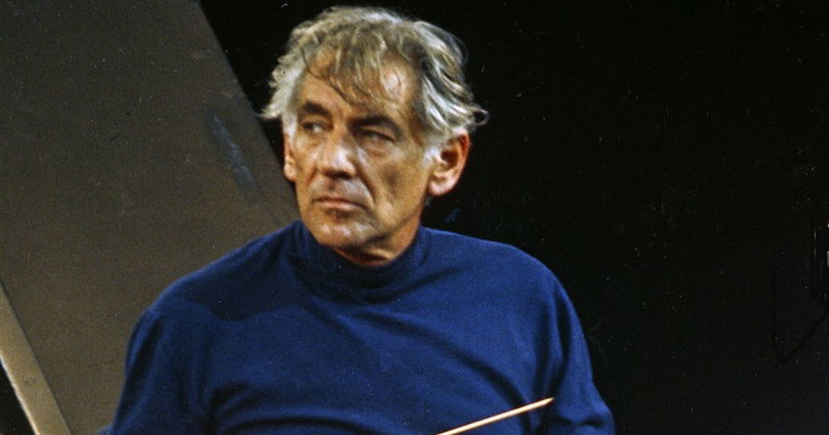 Leonard Bernstein in color