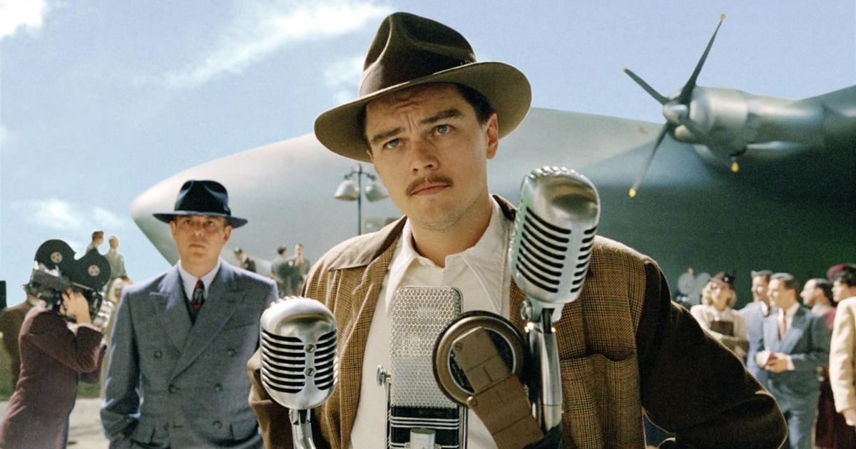 Leonardo DiCaprio em O Aviador de Martin Scorsese