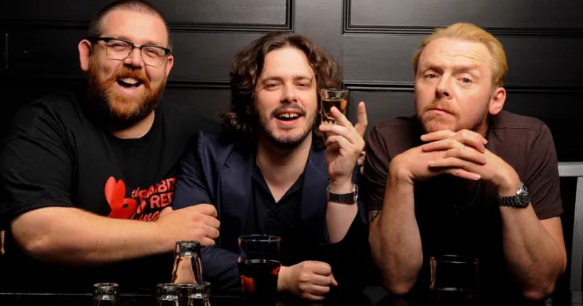 Nick Frost, Edgar Wright, and Simon Pegg
