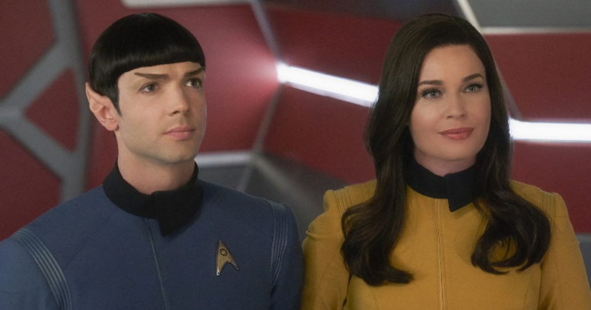 Number One and Spock in Star Trek Strange New Worlds