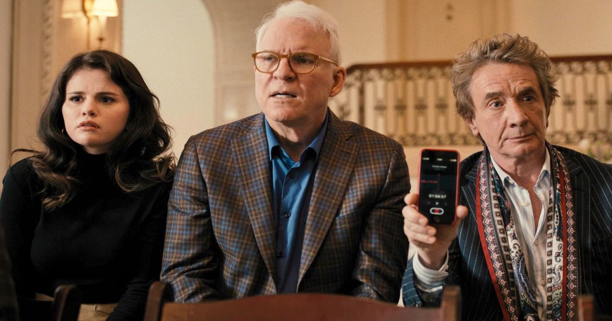 Steve Martin, Martin Short, and Selena Gomez in Only Murders in the Building
