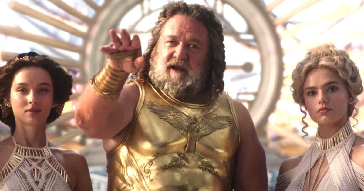 4 fatos sobre Zeus, o personagem de Russell Crowe em 'Thor: Amor e Trovão