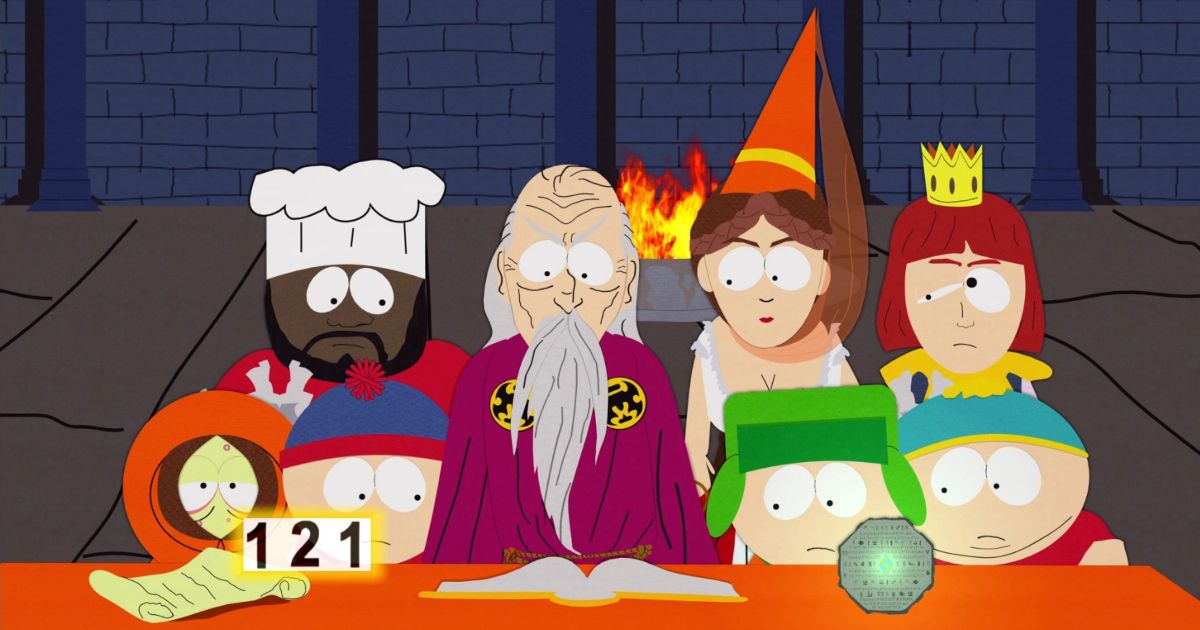 O elenco de South Park no episódio It Hits the Fan