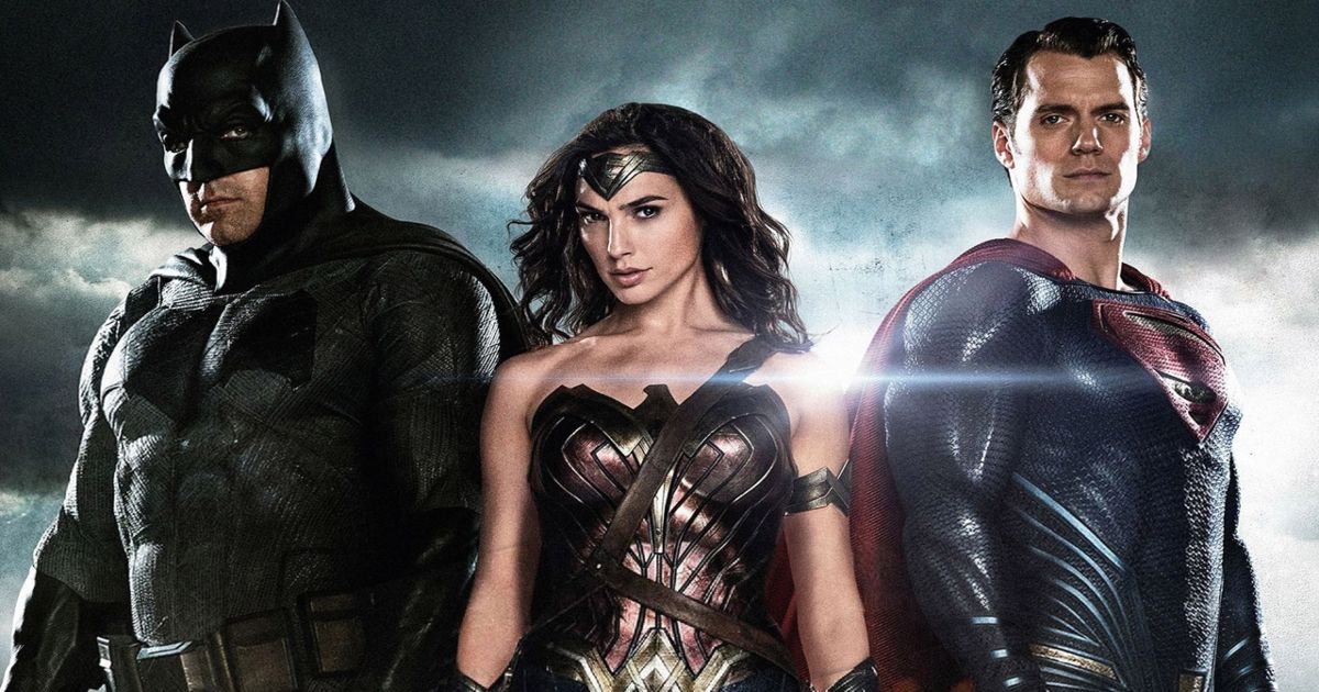 Ben Affleck, Gal Gadot and Henry Cavill in Batman v Superman: Dawn of Justice (2016)