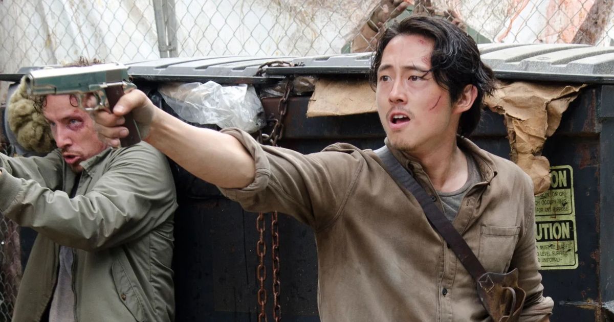 Glenn on The Walking Dead.